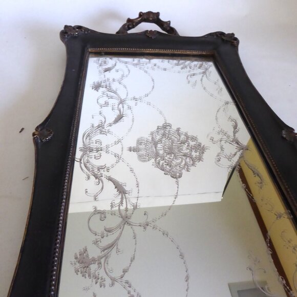 NEW 22” GOTHIC VANITY MIRRORED TRAY WITH HANDLES - Picture 14 of 15